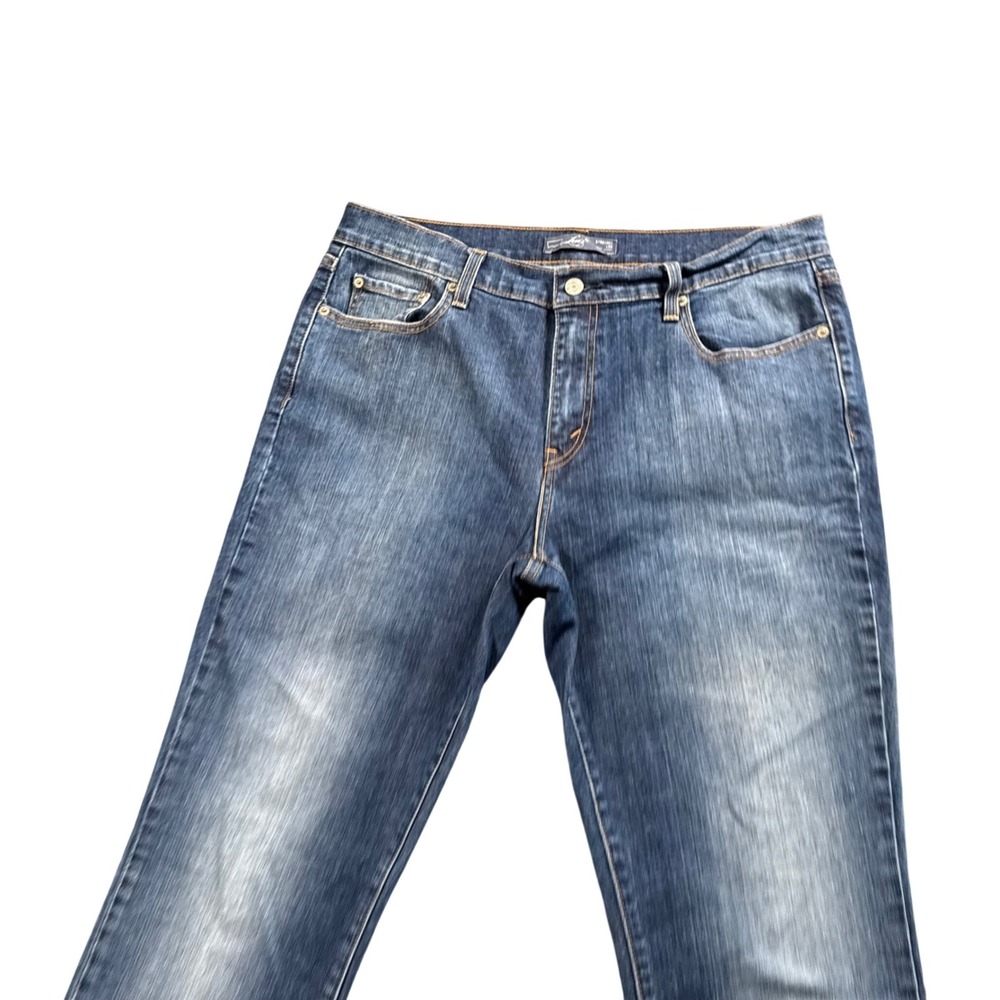 Levi's 505 Straight Leg Jeans Womens 14 Curvy Medium Wash Normcore Capsule Denim - Picture 2 of 13
